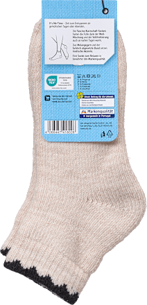 Socken mit Wolle, beige, Gr. 39-42 Fascino