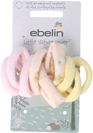 kids Little Nature Lover Haargummi Set in Frühlingsfarben ebelin