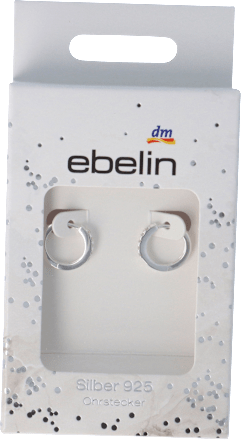 Orecchini Argento 925 Cerchio con brillanti ebelin