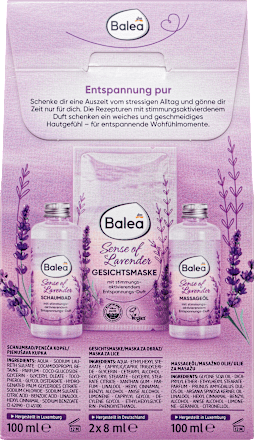 Geschenkset Weihnachten Sense of Lavender 3tlg Balea
