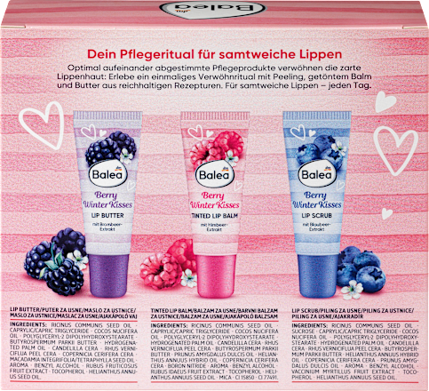 Geschenkset Berry Winter Kisses Lippenpflege Balea