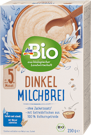 bio mléčná špaldová kaše  dmBio