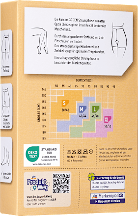 Hulahopke Matte Optik, 30 DEN veličina 42 – 44 – crna Fascino