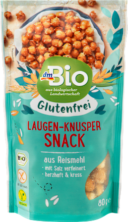Knabbergebäck Laugen-Knusper Snack glutenfrei dmBio