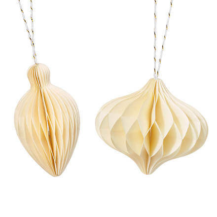 Anhänger aus Papier, creme Profissimo