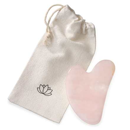 Gua Sha Y-Stein Rosenquarz ebelin