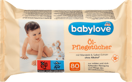 Мокри кърпички с бадемово масло babylove
