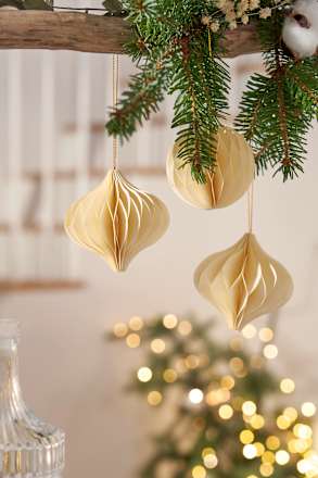 Anhänger aus Papier, creme Profissimo