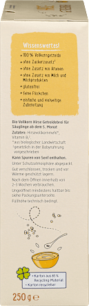 Getreidebrei Hirse ab dem 5. Monat dmBio