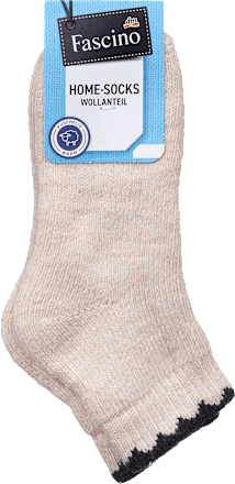 Socken mit Wolle, beige, Gr. 35-38 Fascino