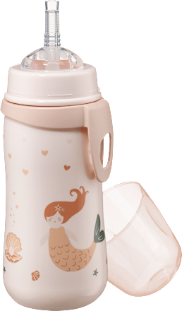 Trinkhalmflasche beige, 330 ml babylove