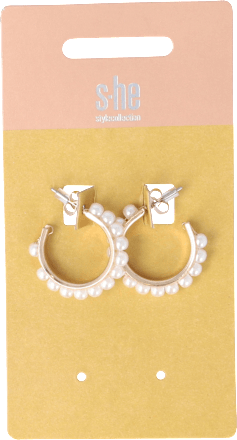Orecchini a cerchio con perle s-he stylecollection