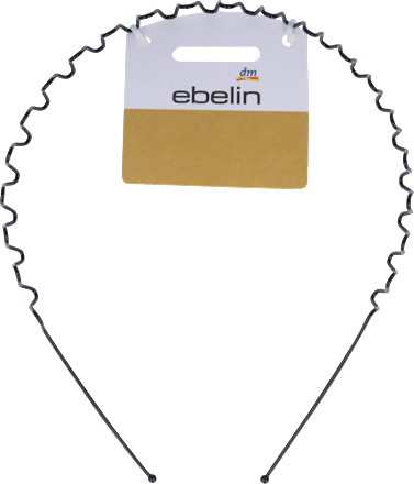 Cerchietto in metallo ondulato ebelin