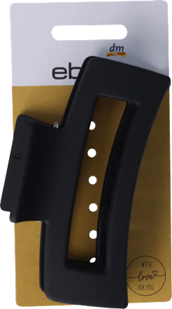 Fermaglio per capelli nero squadrato ebelin