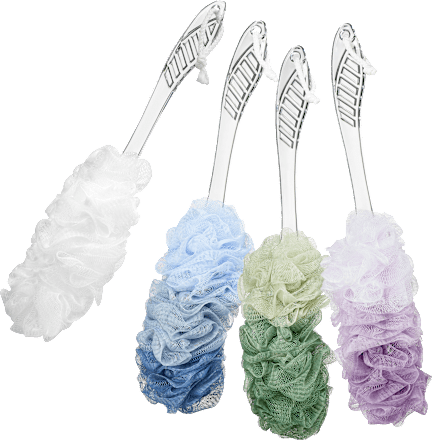 Badebürste mit Peeling- und Massageschwamm ebelin