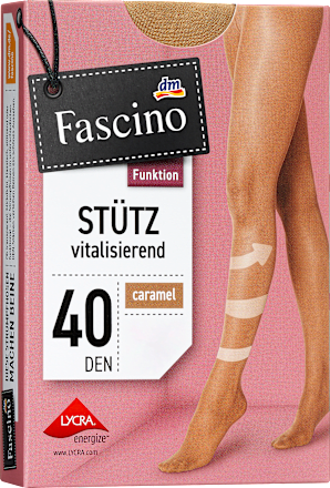 Strumpfhose mit Stütz-Funktion caramel Gr. 42/44, 40 DEN Fascino