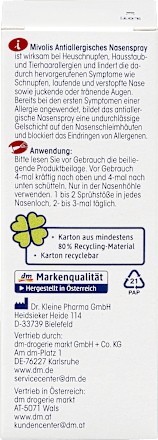 Antiallergisches Nasenspray Mivolis