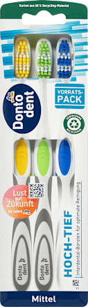 Zahnbürste Hoch-Tief mittel (Vorteilspack) Dontodent