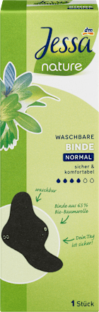 Wielorazowa podpaska Normal nature, kolor czarny  Jessa