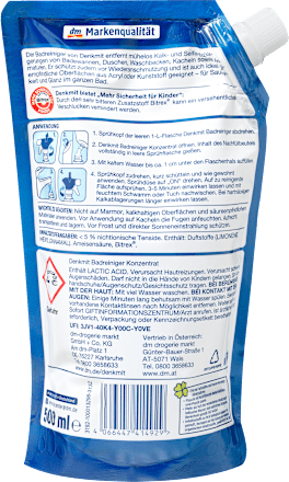 Badreiniger Konzentrat Nachfüllpack Denkmit