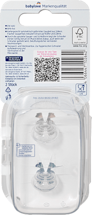 Schnuller Silikon symmetrisch, beige/grün, Gr.3, ab 16 Monate babylove