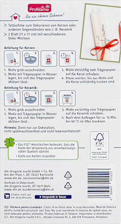 Wohlfühlzeit Deko-Tattoos Profissimo