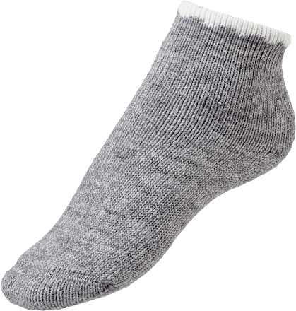 Socken mit Wolle grau Gr. 35-38 Fascino