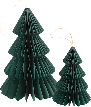 Dekobäume aus Papier, grün Profissimo