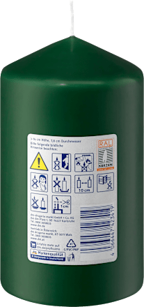 Sveća glatka 140/78 -  zelena  Profissimo