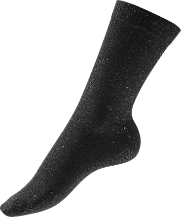 Socken mit Wolle schwarz Gr. 35-38 Fascino