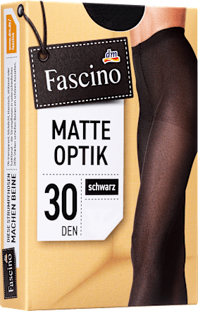 Strumpfhose matt schwarz Gr. 46/48, 30 DEN Fascino