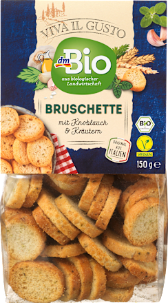 Viva Il Gusto Bruschette mit Knoblauch und Kräutern dmBio