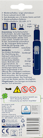 zapalovač s USB kabelem Profissimo