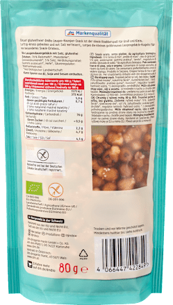 Knabbergebäck Laugen-Knusper Snack glutenfrei dmBio