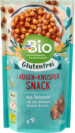 Knabbergebäck Laugen-Knusper Snack glutenfrei dmBio