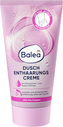 Depilacijska krema za pod prho z izvlečkom vrtnice in karitejevega masla Balea