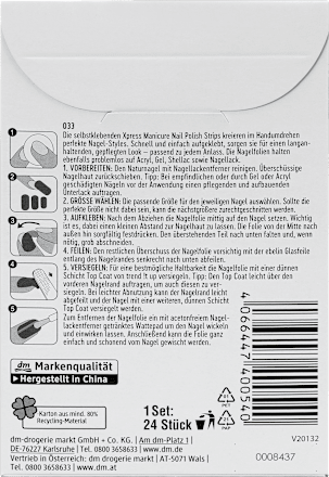 Folii autoadezive pentru unghii XPress Manicure 033 Sprinkle Stars trend !t up