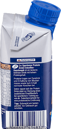 Protein Drink Eiskaffee Geschmack, trinkfertig Sportness