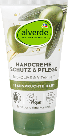 Védő és ápoló kézkrém bio olívával és E-vitaminnal, igénybevett bőrre alverde NATURKOSMETIK