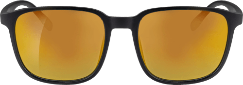 Sonnenbrille Erwachsene, schwarz mit orange verspiegelten Gläsern SUNDANCE