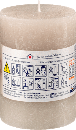 Kerze rustik 100/68 greige  Profissimo