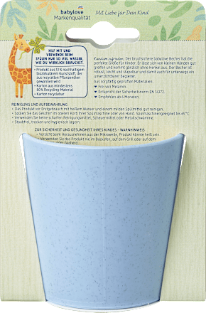 Becher blau babylove nature