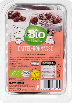 Dattel-Rohmasse, vegan dmBio