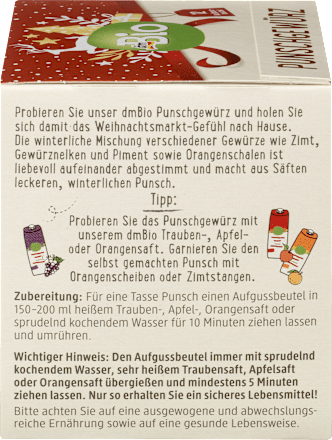 Teemischung Punsch Gewürz dmBio