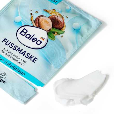 Fußmaske mit Babassu- & Macadamianussöl Balea