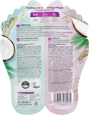 Scrub & Care piling i maska za stopala Balea