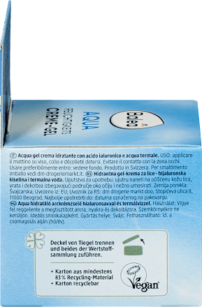 AQUA gel krema za lice Balea