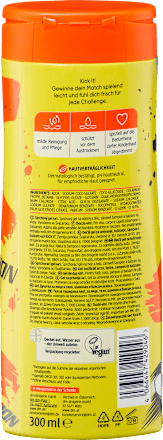 Kinder Duschgel Gesicht, Körper, Shampoo & Spülung 4in1 Kick it!  Balea