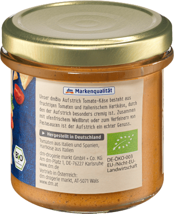 Brotaufstrich, Tomate-Käse dmBio