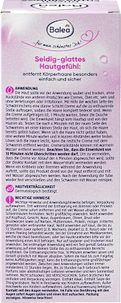 Depilacijska krema za pod prho z izvlečkom vrtnice in karitejevega masla Balea